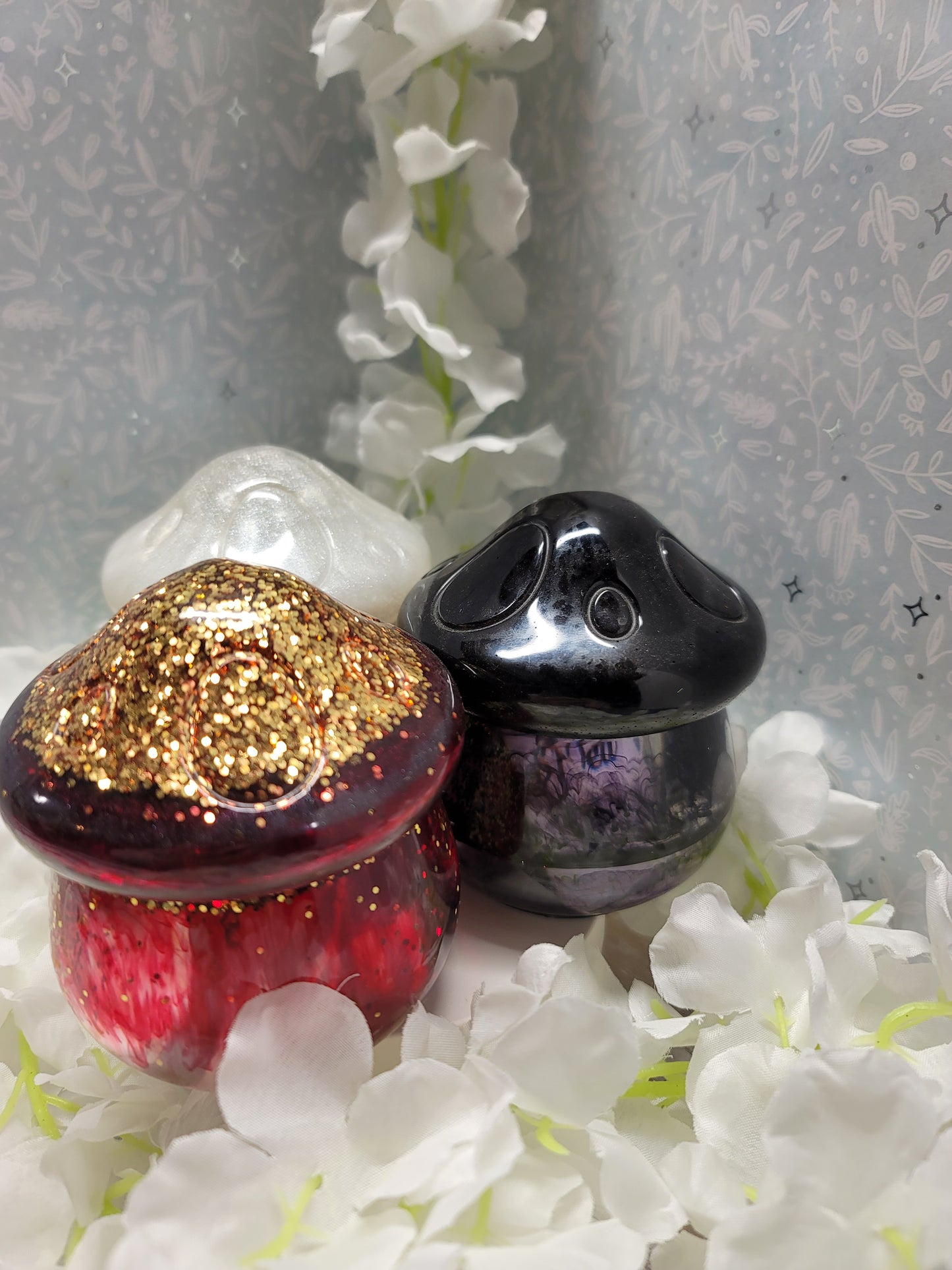 Resin Mushroom with lid