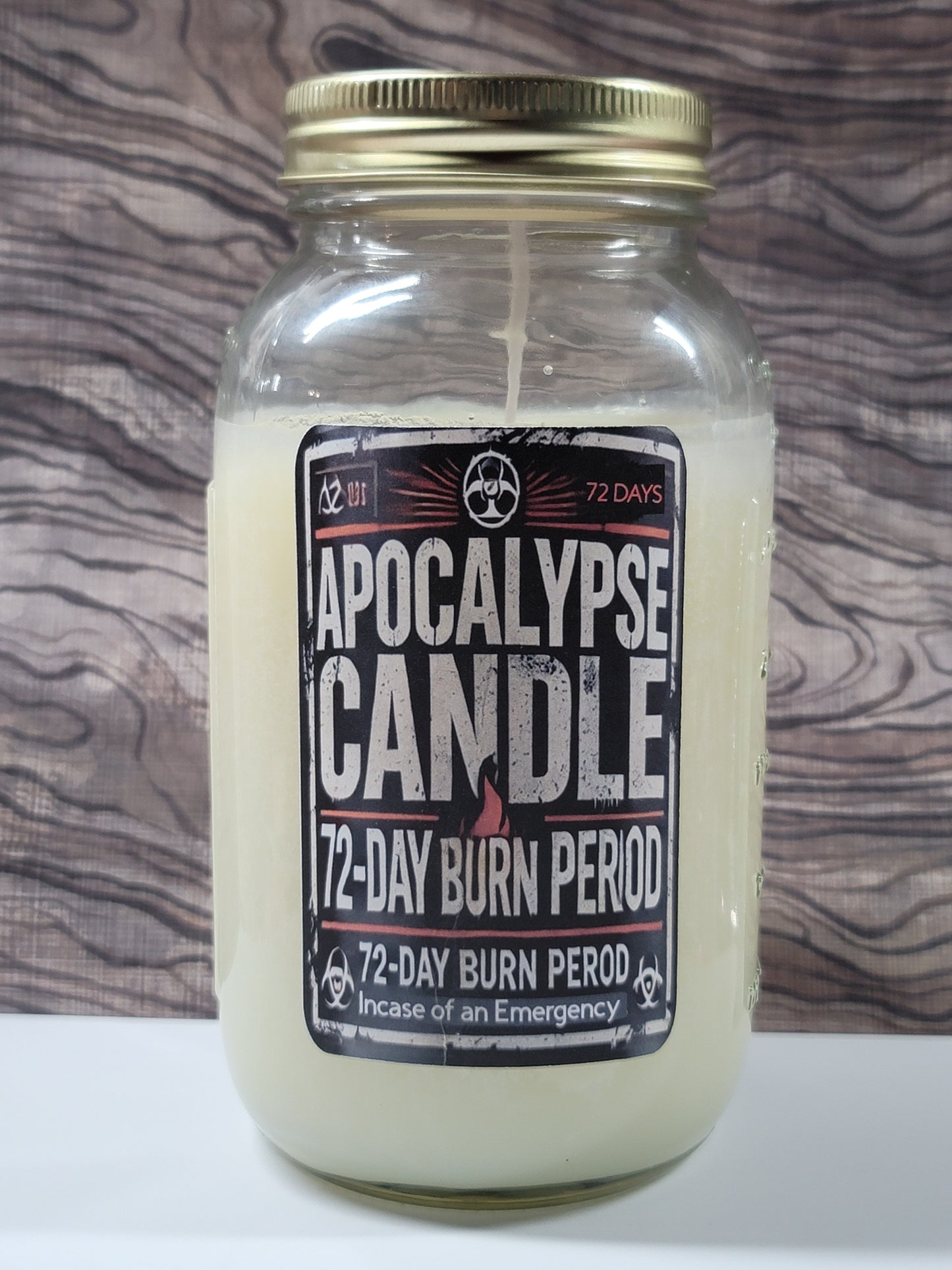 Apocalypse Candle Quart size Jar