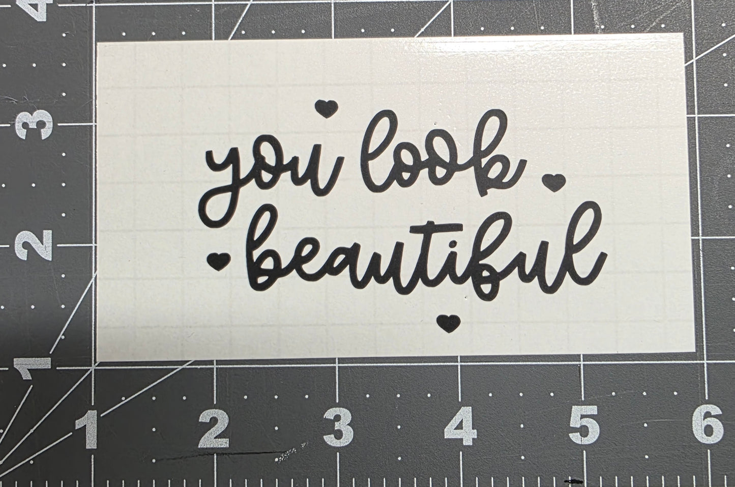 Car/Mirror Decal Or weeding project
