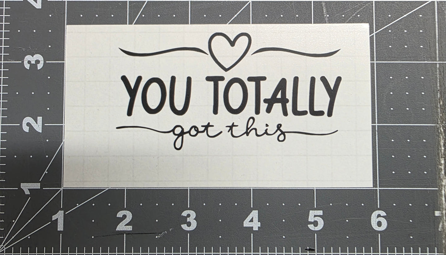 Car/Mirror Decal Or weeding project
