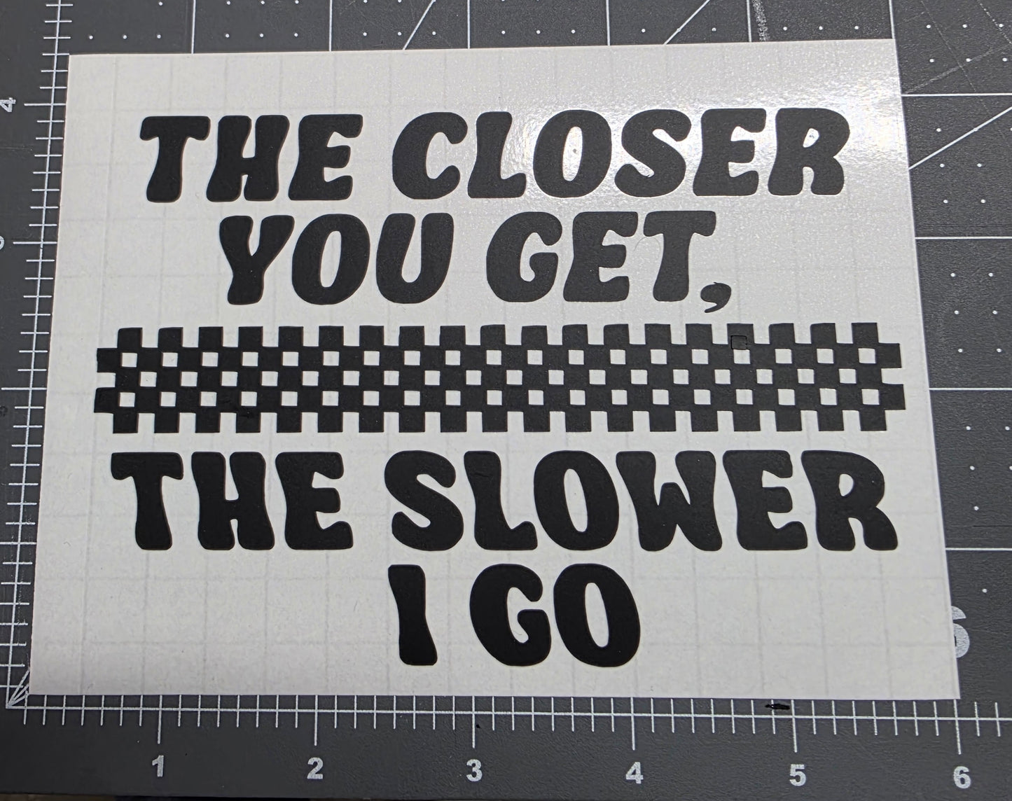 Car/Mirror Decal Or weeding project